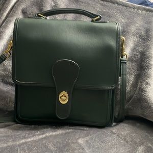 Coach Station Bag Green